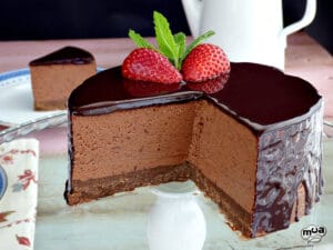 Cheesecake de chocolate