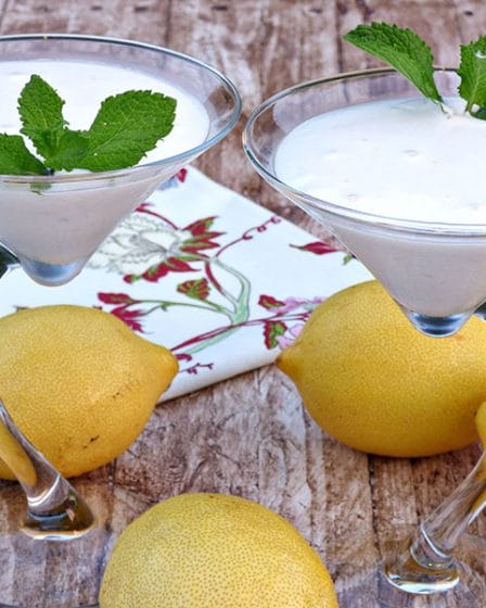 Helado cremoso de limon