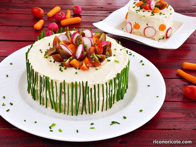 Pastel frío de marisco